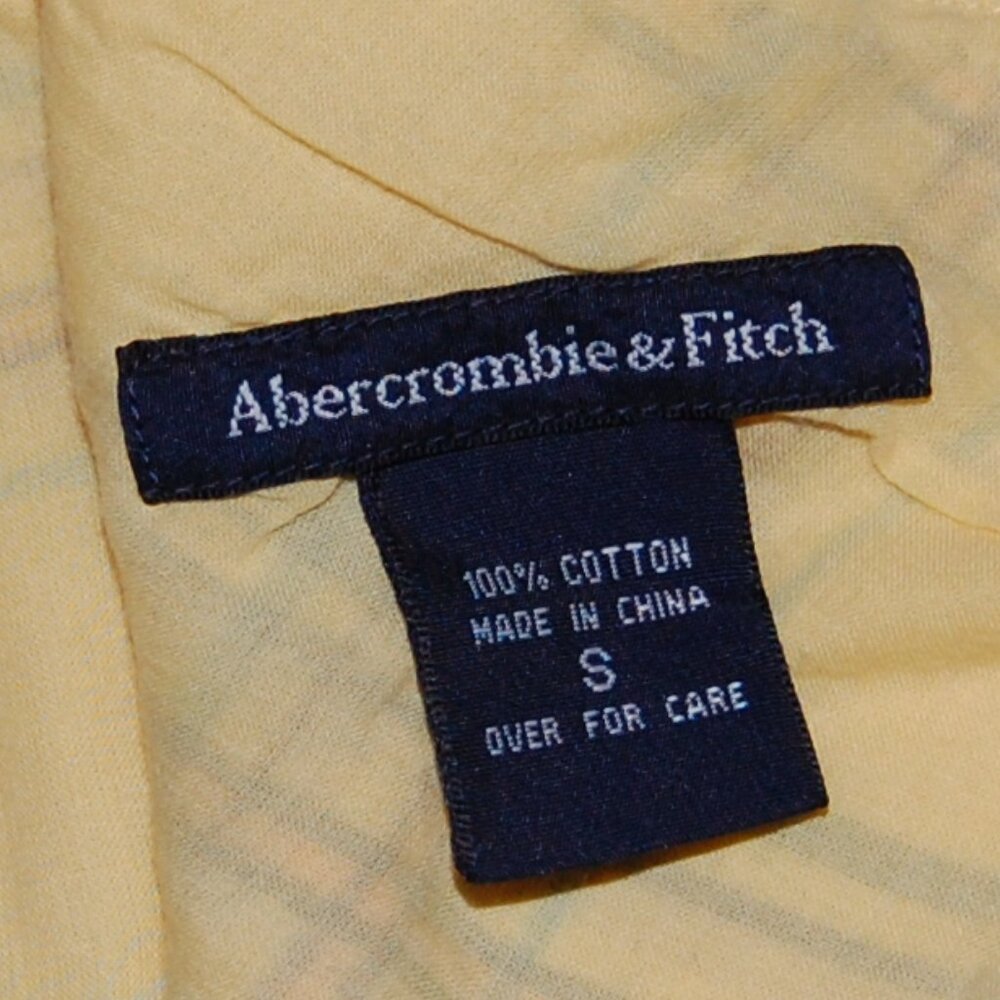 NWOT Abercrombie & Fitch, Yellow Plaid Tieback Halter Top, Women Size S - Picture 10 of 11